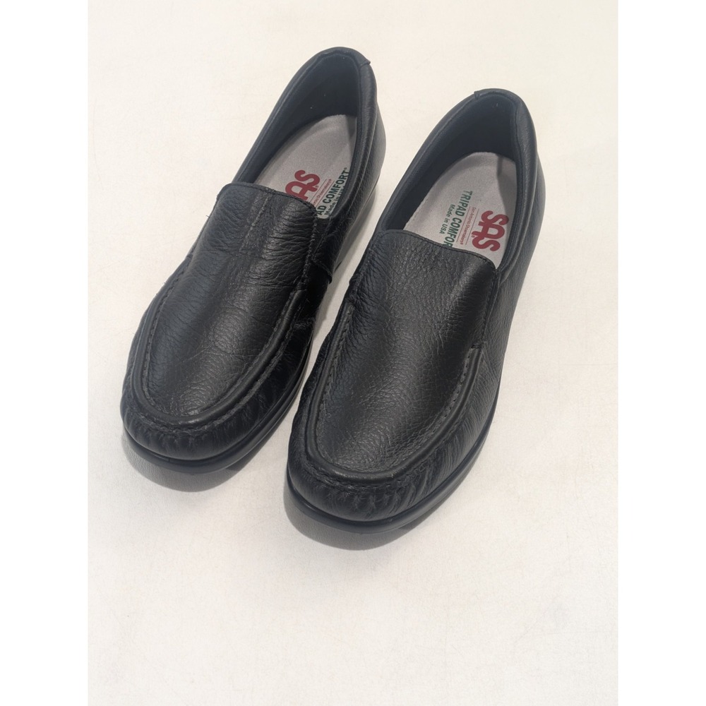 SAS Tripad Comfort Women's Black Leather Slip On Loafers Size 9N USA
